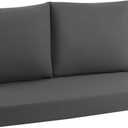 idee-home Outdoor Loveseat Cushions for Patio Furniture, Patio Love Seat Sofa Cushions for Porch Garden Chair, Red 46" x 26" (Medium Grey)
