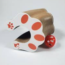 2 Pack Kitty Kurlz Cat Scratch Board with Balls Bells, Magic Organ Foldable Cat Scratching Interactive Toys for Indoor Outdoor Exercise Anxiety Relief, Auburn (One Size-2P)