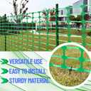 PotatoLife Plastic Fence Extra Strength with Stakes, 40'' x 100' Roll (Green, 40'' x 100')