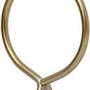 Ivilon Drapery Eyelet Curtain Rings - 2.3" Ring for Curtain Hook Pins, Set of 14 - Warm Gold