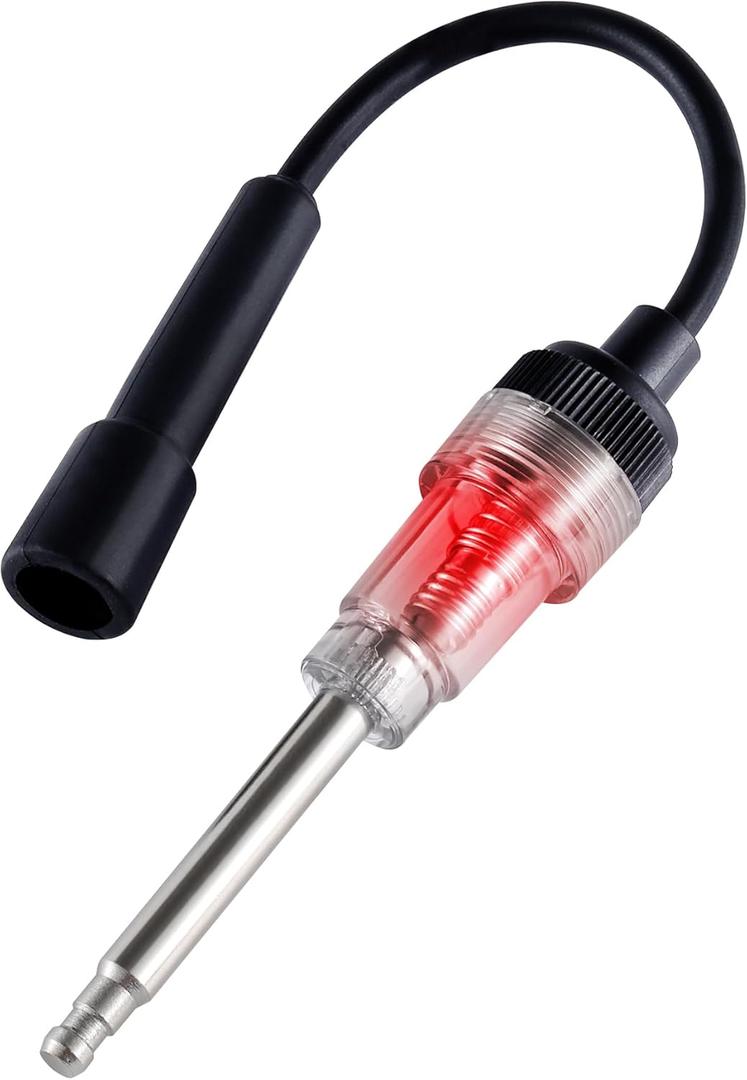 SINGARO Inline Spark Plug Tester, Plug-in Engine Ignition Tester, Car Exterior Accessories, Automobile, Lawn Mower,Engine Verification-Armature Diagnostic Test Tool (1)