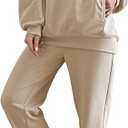 Women Hoodies Tracksuit Long Sleeve Sweatshirts Jogger Pant 2 Piece Outfits L