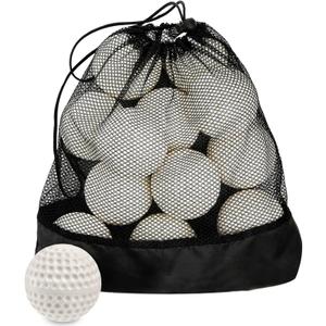 Tebery 12 Pack Green Dimpled Baseballs, 9-Inch Pitching Machine Baseballs for Hand-Eye Coordination, Hitting and Fielding Practice