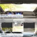 NAZZO Car Visor Extender Sun Blocker, Polarized Sunvisor Extension with Removable Magnetic PC Lens, Anti Glare Car Visor Extended for Safe Driving, Universal for SUV, Family Automotive, Black