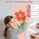 40"Arch Magnetic Chalkboard Decal, Peel & Stick Sticker for Playroom Office | 40"x18" Arch Magnetic Chalkboard Decal, Peel & Stick Sticker, Easy Clean Decor for Kids Playroom Classroom Office