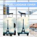 Luggage Cover Washable Suitcase Protector Anti-scratch Suitcase cover Fits 20-34 Inch Luggage (Grey, M(24-26inch suitcase))