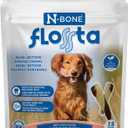 N-Bone FLOSSta Dental Chews for Dogs  Natural Beef Liver Flavor, No Dyes, Grain-Free, Breath Freshening, Plaque & Tartar Control, Digestible Teething Aid  12 oz Bag