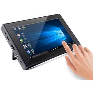 waveshare 7inch HDMI LCD (H) (with case) 1024x600 for Raspberry Pi IPS Display Capacitive Touch Screen Monitor with Toughened Glass Cover Case for Raspberry Pi 4/3/2/1 B B+ A+/Jetson Nano/Windows 10