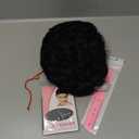 Short Curly Black Cute Synthetic Nuna Wig Real Retro African Afro Hair For Black Women Curly Short Female Wig Natural Looking (1B black)