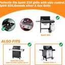 SafBbcue Grill Parts Kits for Weber Genesis Silver A Spirit 200,Spirit 500/520/530/500 LX Series Gas Grills with Side Mounted Control Panels 7534 Porcelain Steel Flavorizer Bars 7507 Burner Tubes, 21.5"-Weber Spirit 200 500