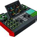 G10 Gaming Audio MixerPodcast Equipment Live Sound Card for StreamingAudio Interface DJ Mixer Sound Card/Board Condenser Microphone for Tiktok Gaming Video Content Creator Kit.