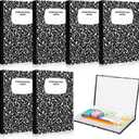 Amyhill 6 Pcs Teacher Appreciation Gifts Bulk Teacher Gifts Composition Notebook Box for Classroom Storage Boxes Graduation Party Favors Back to School Thank You Gift Supplies(Black)