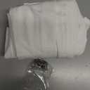 jinchan Linen Pinch Pleated Kitchen Curtains 30 Inch 2 Panels, Natural Linen Tier Curtains Back Tab Farmhouse Cafe, Light Filtering Small Window Drapes for Bathroom Laundry Room Off White