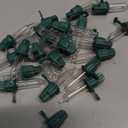 Mudder 50 Pcs Replacement Mini Light Bulbs Christmas Tree 2.5 V Incandescent Glass String Light Bulbs with Base Indoor Outdoor Xmas Decoration, 0.17 Ampere, 0.425 Watt (Clear,Green)