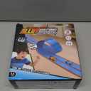 Flexible Race Car Track for Kids 15 Ft Flex Tracks Starter Set Compatible with Diecast 1/64th Cars Portable Rolls Up Race Tracks with Strong Suction Cups Birthday Gifts for Boys Girls Ages 3+ (Black Red)