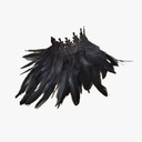 Maleficent Feather Choker Necklace for Women