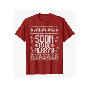 Soon To Be Married Merry'd Couples Matching Ugly Christmas T-Shirt
Male Large