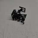 Mattress Gaskets for Metal Bed Frame, 6 PCS,Non-Slip Mattress Gripper/Slide-Stopper/Bed Skirt-Holder/Adjustable Anti-Slip Baffle,Black