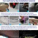 Upgraded Starlight Headliner Kit Twinkle + Meteor All in One Fiber Optic Lights,16W APP & Remote Control + Music Effect 650 pcs (0.03*0.04*0.06in)*9.8ft Star Lights for Car Truck/Cinema Restaurant