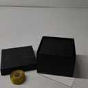 Marspark 4 Pcs Valentine's Day Nesting Gift Boxes with Lids Mixed Size Square Nested Boxes Stackable Gift Boxes Present Wrap Gift Box with Ribbon Gift Card for Presents Birthday Party Favor(Black Box) (Black Box)