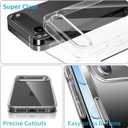 JJGoo Compatiable with iPhone Air Case Clear, Transparent Shockproof Phone Cases, Slim Anti-Scratch Hard PC Back Protective Cover Bumper