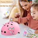 FOOKCIAN Kids Helmet,Toddler Skateboard Helmets for Ages 2-3-5-8-14 Years Boys Girls with Knee and Elbow Pads Wrist Guards fit Roller Skates,Skateboarding,Skating Scooter Adjustable Kids Helmet