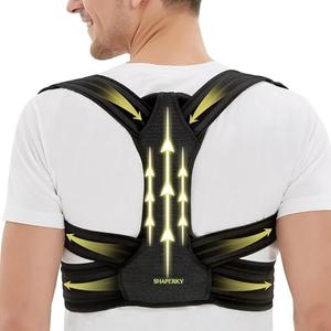 Shaperky Posture Corrector for Women and Men, Adjustable Upper Back Brace for Posture Hunchback Support and Providing Pain Relief from Neck, Shoulder, and Upper Back (Large/X-Large)