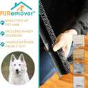 FURemover Pet Hair Removal Rubber Broom, 58" Telescopic Handle