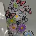 NICEVINYL Flower Iron on Patches for Clothing: 90pcs Multicolor Cute Daisy Flower Applique Patches Sew on Backpacks - Butterfly Embroidered Patches for Jeans Jackets Tote Bags Hats