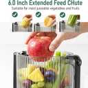 Tiffri&Co Cold Press Juicer, Masticating Juicer for Fruits and Vegetables | 6" Wide Feed Chute, 600W AC Brushless Motor, 95% Juice Yield, 50 db Quiet, Suit for Juice Nut Milk & Sorbet,BPA-Free