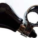 Luxury Wooden Vehicle Spinner Power Handle - Car Steering Wheel Accessory (Black)