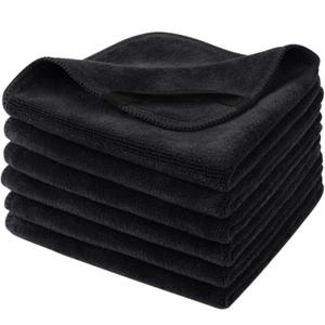 SINLAND Microfiber Facial Cloths Fast Drying Washcloth 12inch x 12inch Absorbent Face Wash Cloth Soft Makeup Remover Cloths (1 Count (Pack of 6))