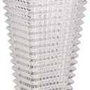 MCMCNCUIU Crystal Glass Vase, Large Crystal Vases for Flowers, Large Flower Vase, Clear Modern Vases for Living Room, Bedroom, Kitchen, Dining Table, Mantle, Wedding, 11 Inches