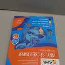 Printable Vinyl Sticker Paper - Waterproof Decal Paper for Inkjet Printer - 100 Self-Adhesive Sheets - Glossy White - Standard Letter Size 8.5"x11"