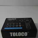 TOLOCO Massage Gun, Upgrade Deep Tissue Back Massager with 10 Replacement Heads, Percussion Massage Guns for Athletes for Pain Relief, Super Quiet Electric Massager for Treatment, Relax, Carbon