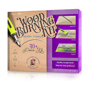 Craft Culture Beginners Wood Burning Kit for Kids, Teenage Boys & Girls - Easter Gifts for Boy & Girl - Craft Projects Birthday Gift Idea for Children Teen Woodburning DIY Hobby Kits Art Activities