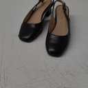 DREAM PAIRS Women's Low Chunky Heels Slingback Square Toe Block Dress Shoes Closed Toe Comfortable Wedding Work Pumps (8.5, Black)