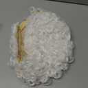 Swiking Mens Short White Afro Curly Wig for Male Guy Rocker Wig California Halloween Cosplay Costume Daily Wigs (White)