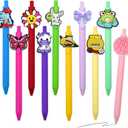 50Pcs Random Different Pens Cute Novelty Gel Pens Aesthetic kawaii Black Ink Pen Ballpoint Pen Accessories for Work Bulk Office Supplies Birthday Party Favor gifts