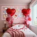 Valentine's Day Conversation Heart Bulletin Board SetSweethearts Themed Name Tags Cutouts Bulletin Board Decorations, School Classroom Chalkboard Wall Decor Valentines Party Supplies