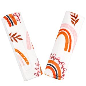 Pea Pod Baby Car Seat Strap Cover 2 Pack Rainbow Car Seat Straps Shoulder Pads, Seat Belt Cushions Pads for Infant Car Seats, Stroller, Pushchair