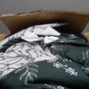 Bedsure California King Comforter Set - Emerald Bed Set, 3 Pieces Cute Floral Bedding, 1 Soft Reversible Botanical Flowers Comforter and 2 Pillow Shams