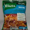 Knorr Rice Sides Taco Rice For a Tasty Rice Side Dish No Artificial Flavors or Preservatives, No Added MSG 5.4 oz, Best By: 04 JUN 27