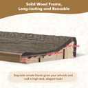 FOLKOR Classical Wood Plein Air Frame for 24x32 Oil Paintings Prints,Gray