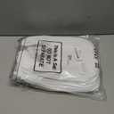 Toulite 50 Pcs White Bibs for Baby Washable Reusable Waterproof Cotton Feeder Bibs with Double Sided Design for Baby Shower Activity and Gifts