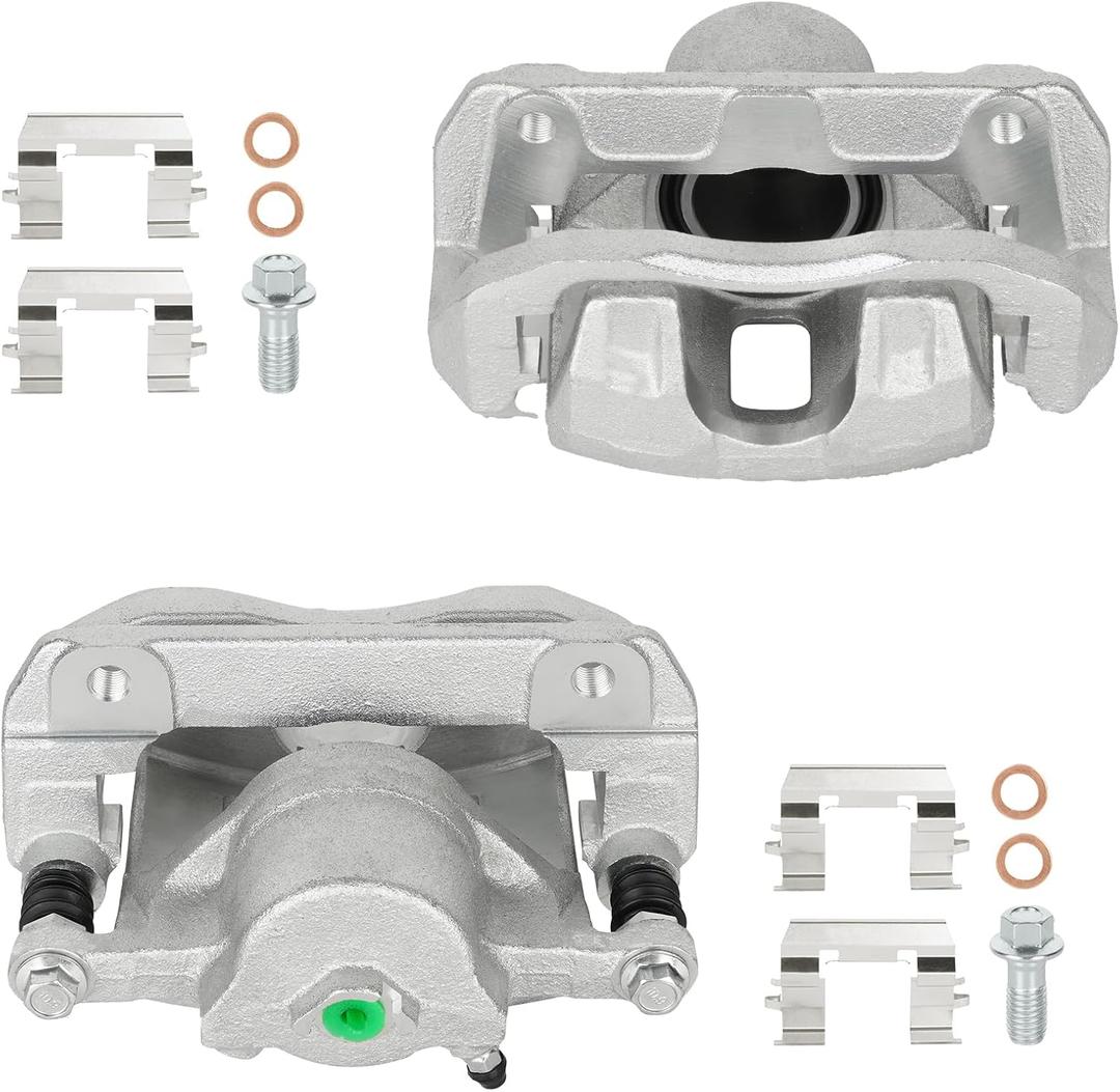 Front Disc Brake Caliper Assembly with Bracket fit for 2003-2012 Honda Accord, 2001-2003 CL, 2004-2014 TSX, 1999-2008 TL, Front Right and Left Caliper set with 2PC, 19-B2584 19-B2585
