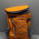 Maelstrom Cooler Backpack, 50 Can Backpack Cooler Leakproof, Insulated Soft Cooler Bag, Camping Cooler, Beach Cooler, Ice Chest Backpack, Lightweight Travel Cooler Lunch Backpack for Hiking, Shopping, Orange