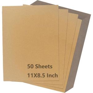 50 Pack Corrugated Cardboard Sheets 8.5x11 Inch, 1.7mm Thick Flat Cardboard Paper, Inserts Filler Pads for Crafts, Packing, Mailing and Shipping.