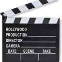ArtCreativity Movie Clapboard, Hollywood Movie Theme Party Decorations, Academy Awards Party Supplies and Film Dcor, Slate Clapperboard Prop for Stage Plays, Fun Photo Booth Prop