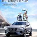 Tuyoung 300lbs Roof Rack Cross Bars Compatible with Volvo XC60 XC-60 2018-2026, Lockable Heavy Duty Anti-Theft Aluminum Roof Rails Crossbars Rooftop Accessories Luggage Racks Carrier Black